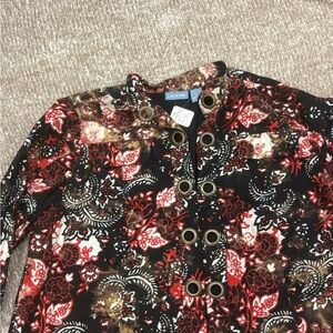 Liz & Me Floral Print Jacket